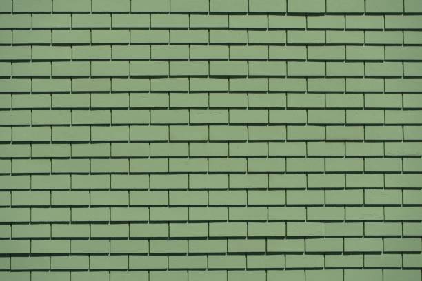 istock Background green rectangle wooden tile wall 1331918859