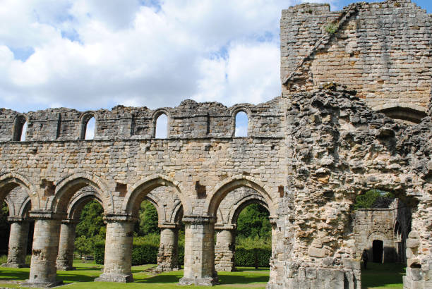 istock Buildwas abbey ruin  monks  arches 1331922312