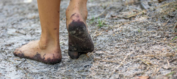 walking barefoot on dry land, global disaster,