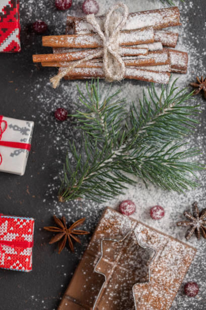 istock Christmas and New Year concept with Christmas tree decorations 1331928458