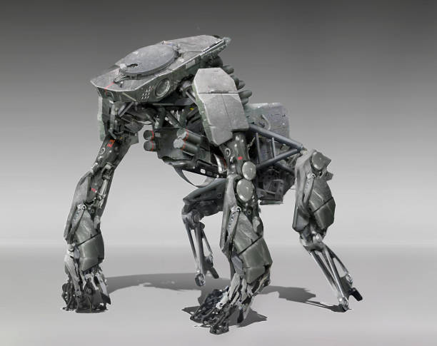 istock digital generated mix media concept design of sci fi futuristic vehicle weapon  mech 1331933197
