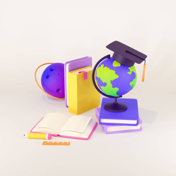 istock Concept for online education, home study, distance education and online courses. 3d render 1331935688