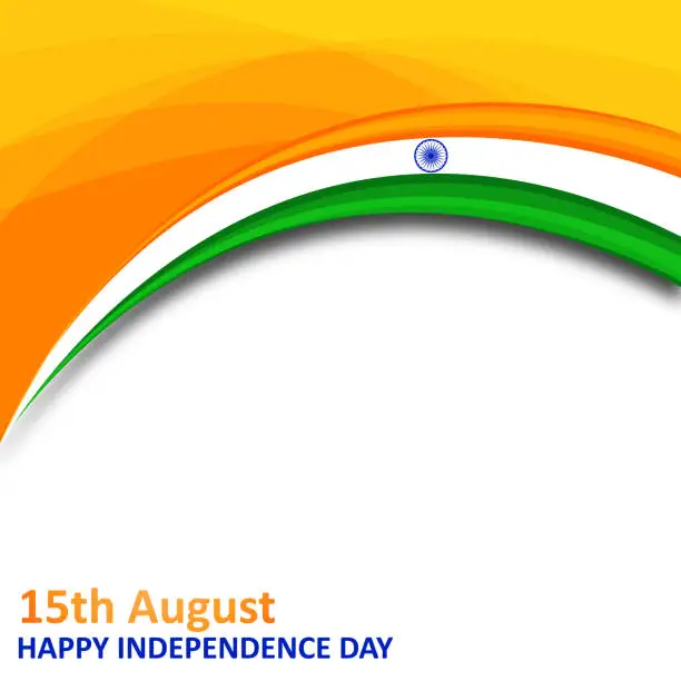 Vector illustration of Independence Day of INDIA, 15th August