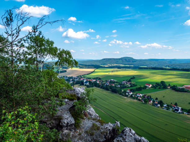 istock View over Saxon Switzerland in summer 1331942357