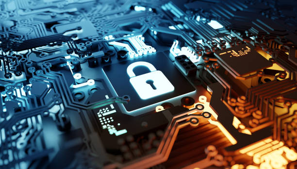 デジタルクラウドセキュリティの背景概念 - security network security lock computer ストックフォトと画像