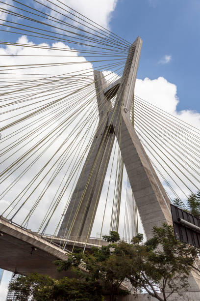 istock Cable-stayed bridge located at Sao Paulo city 1331946581