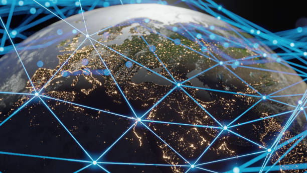 istock Planet Earth At Night Global Connections high quality 1331948480