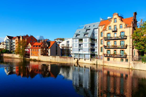 istock Residential houses situated on the river shore 1331955115