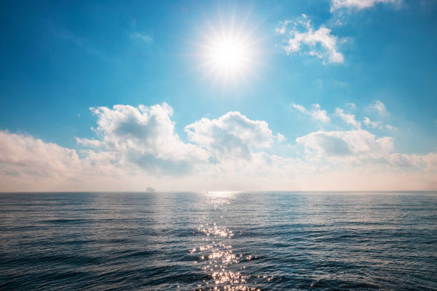 Beautiful cloudscape over the sea, sunrise shot