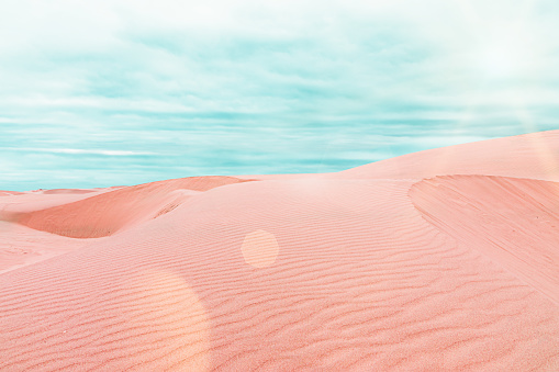 Sand dunes at Pismo beach in California, USA