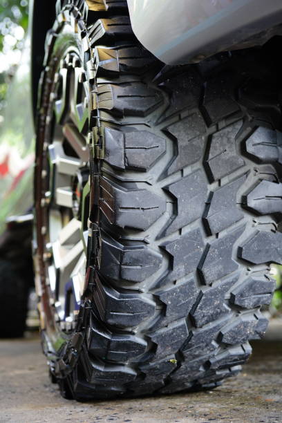 istock Large  4WD tire on car 1331958439