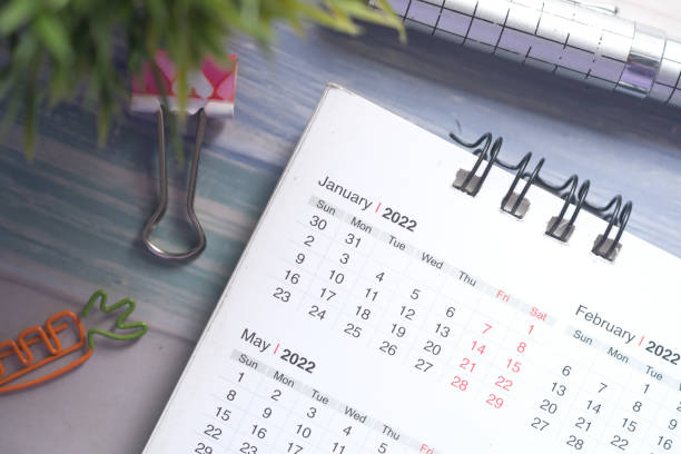 istock 2022 January month on calendar on office desk 1331958671