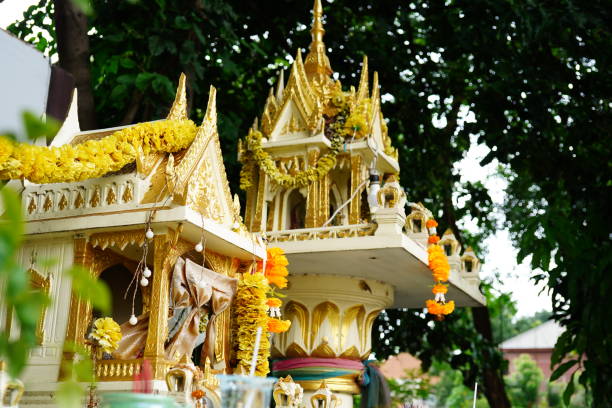 istock Colorful Small buddhist temple shrine 1331960531