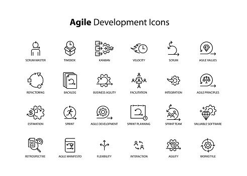 istock Agile Development Icons 1331961139