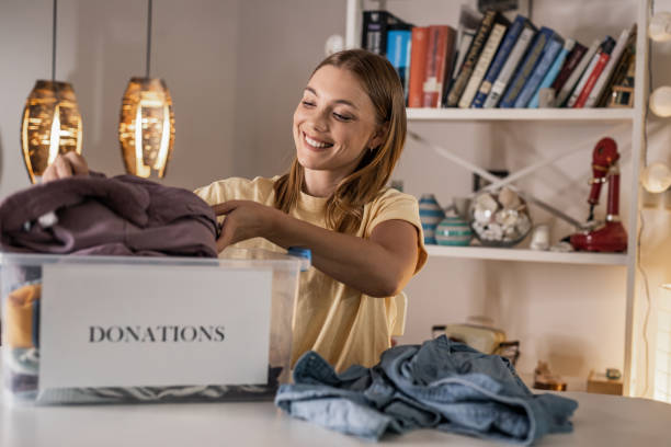 istock Preparing donations for a charity organization 1331961806