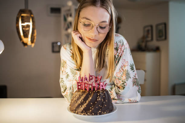 istock Wishing a birthday wish 1331962840