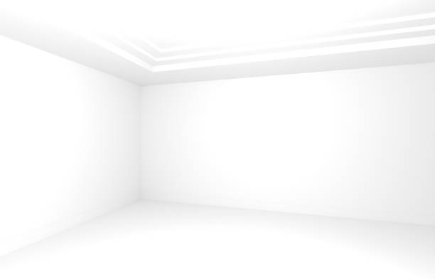 白い空き部屋。 - floor ceiling entrance hall indoors点のイラスト素材／クリップアート素材／マンガ素材／アイコン素材