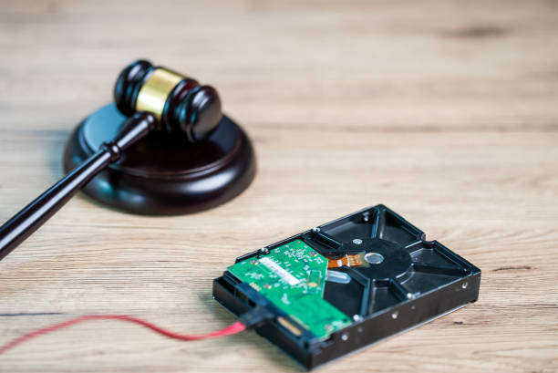 istock The forensic department recovers data from hard disks for trial. 1331968999