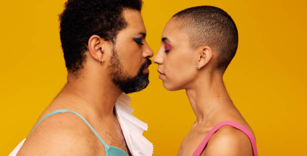 istock Conceptual image of gender fluidity 1331969138