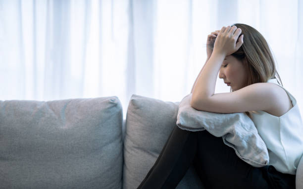 istock Asian woman is stressed, Depression. 1331970683