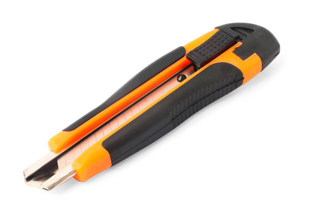 istock Steel Cutter Knife, Orange Rubber Handle 1331972082