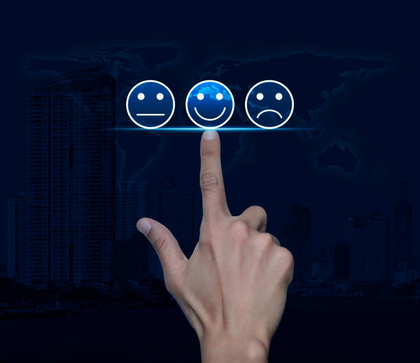 istock Business customer service evaluation and feedback rating concept, Elements of this image furnished by NASA 1331972758