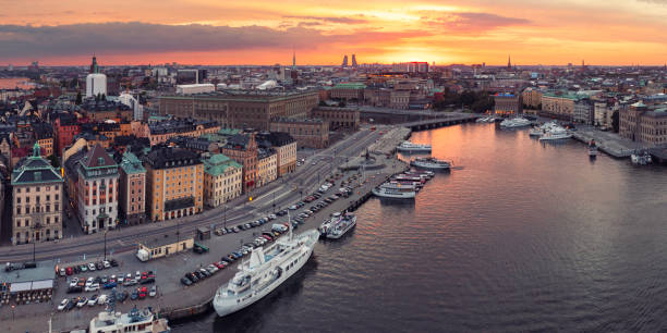 istock Panoramic view of central Stockholm 1331979246