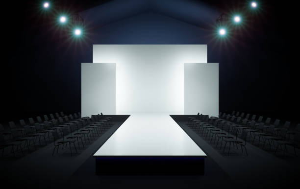 istock Podium for showing fashion models. 1331984122