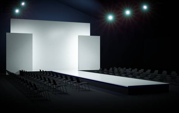 istock Podium for showing fashion models. 1331984123