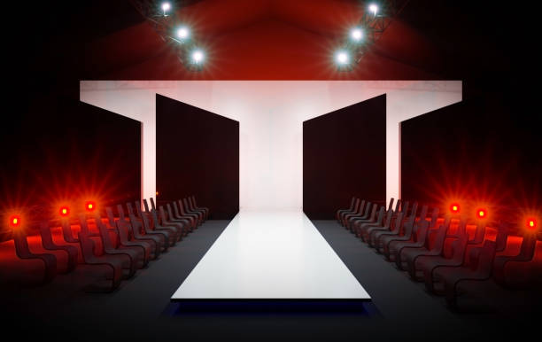 istock Podium for showing fashion models. 1331984124