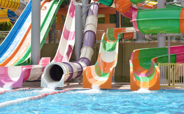 istock Aquapark , slides. Vacation, vacation concept 1331987599