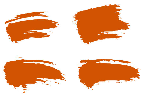 Grunge sublimation set. Orange grunge brush. Grunge sublimation set. Orange grunge brush. Abstract vector. smart card stock illustrations