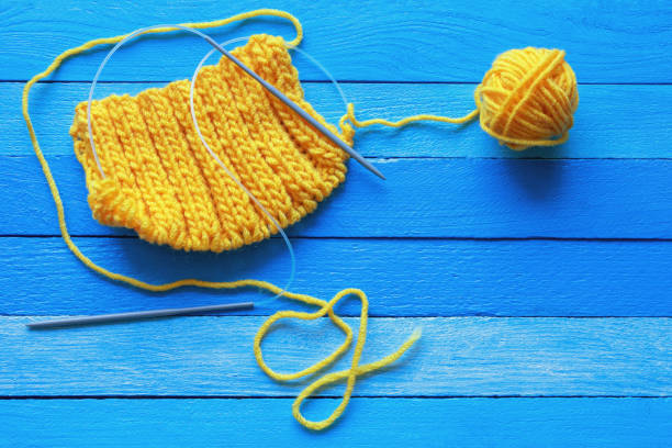 istock Knitting. Ball of wool and knitting needles 1331989651