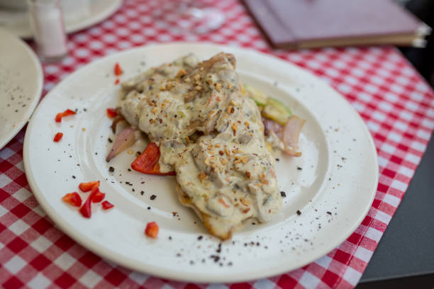 Creamy chicken in mustard creamy sauce