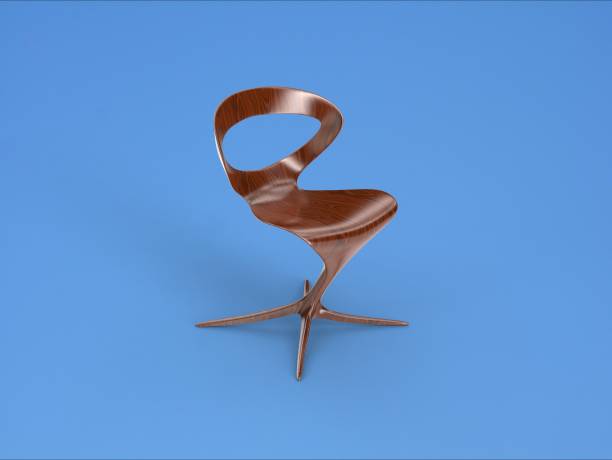 istock 3d rendering of design chair 1332002373