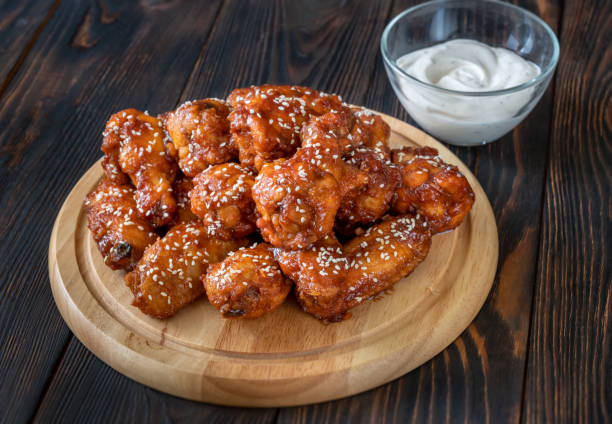 istock Orange glazed chicken wings 1332005912