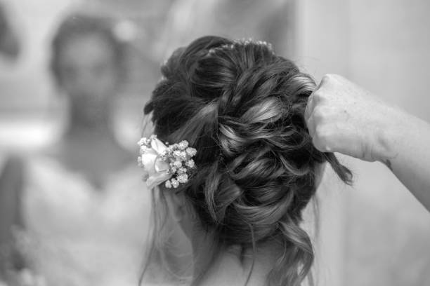 istock Beautiful Bride Portrait wedding makeup, wedding hairstyle 1332007404