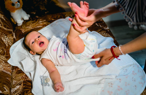 istock Clean baby is a happy baby 1332010974