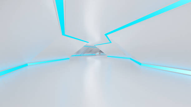 istock Futuristic Tunnel with Neon Lights 1332026529