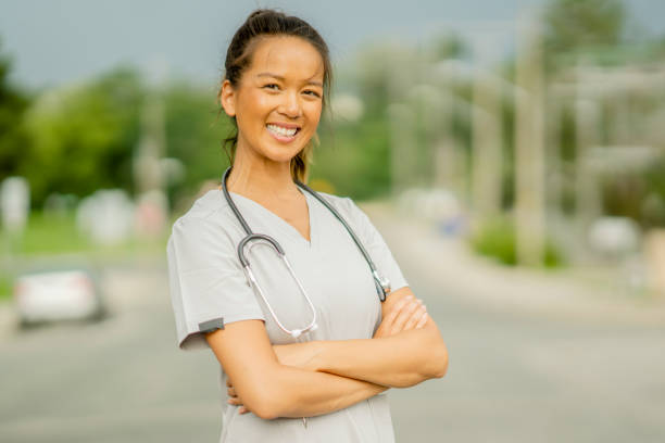 istock Nurse portrait outdoors 1332032896
