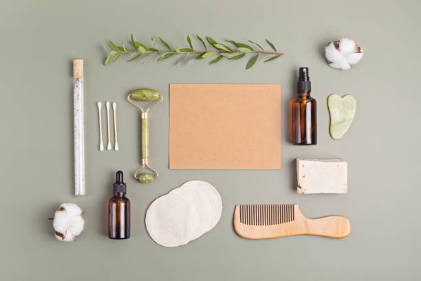 istock Home spa day idea. Eco friendly organic reusable self care accessories. 1332033397