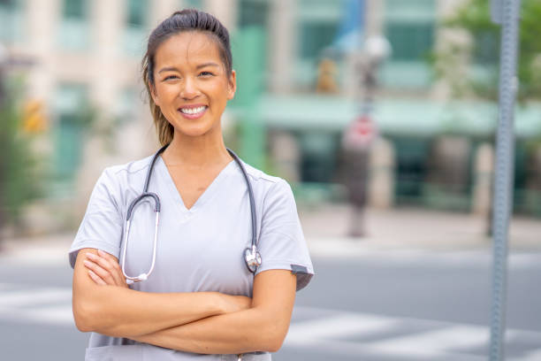 istock Nurse portrait outdoors 1332033447
