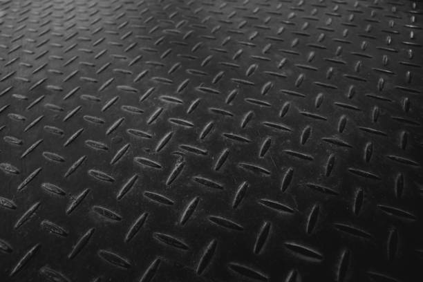 istock Close up black steel texture background. 1332044501