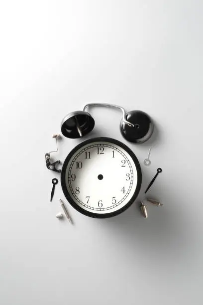 Photo of broken alarm clock