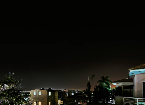 istock Starry sky over the night city. Eilat summer 2021 1332063387