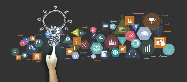 istock light bulb business design painting art  idea and concept think creativity. for success,plan,think,search,analyze,communicate, futuristic idea innovation technology modern. 1332064545