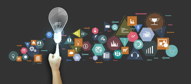 istock light bulb business design painting art  idea and concept think creativity. for success,plan,think,search,analyze,communicate, futuristic idea innovation technology modern. 1332064581