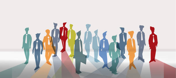 istock Illustration business design painting art  idea and concept think creativity. for success,plan,think,search,analyze,communicate, futuristic idea innovation technology modern. 1332065637