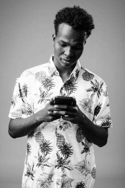 Young African tourist man ready for vacation