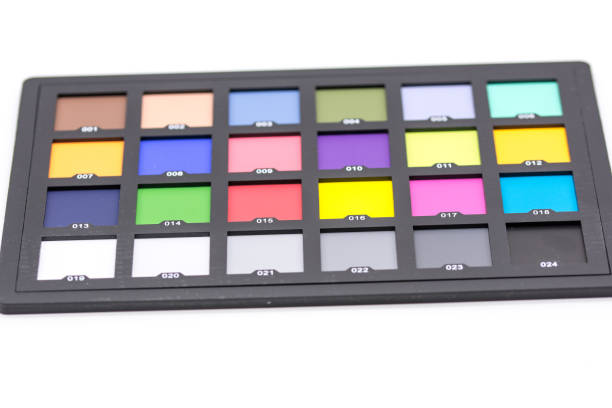 istock photo studio color checked white balance card 1332069062